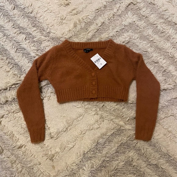 Cropped Fuzzy Cardigan - Picture 4 of 5